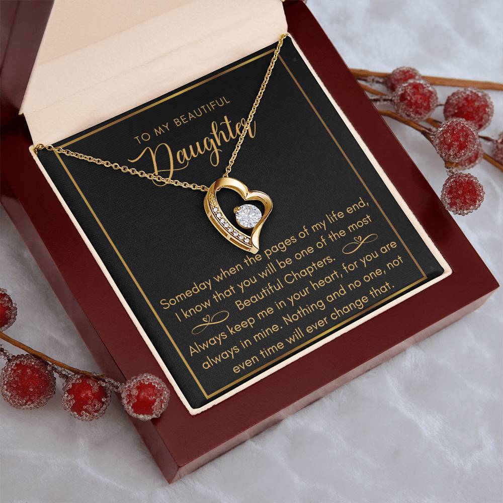 Daughter Most Beautiful Chapters Infinity Bracelet Daughter Birthday Mom And Daughter Gift Valentine's Mother's Day Daughter Graduation Gift Wedding Forever Love Necklace