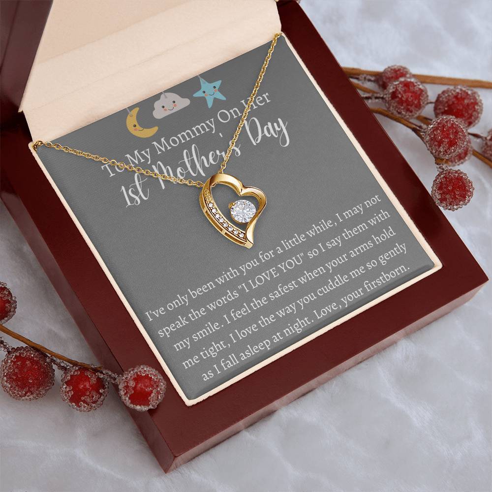 To My Mommy On Her 1st Mother's Day Forever Necklace 1 Forever Love Necklace
