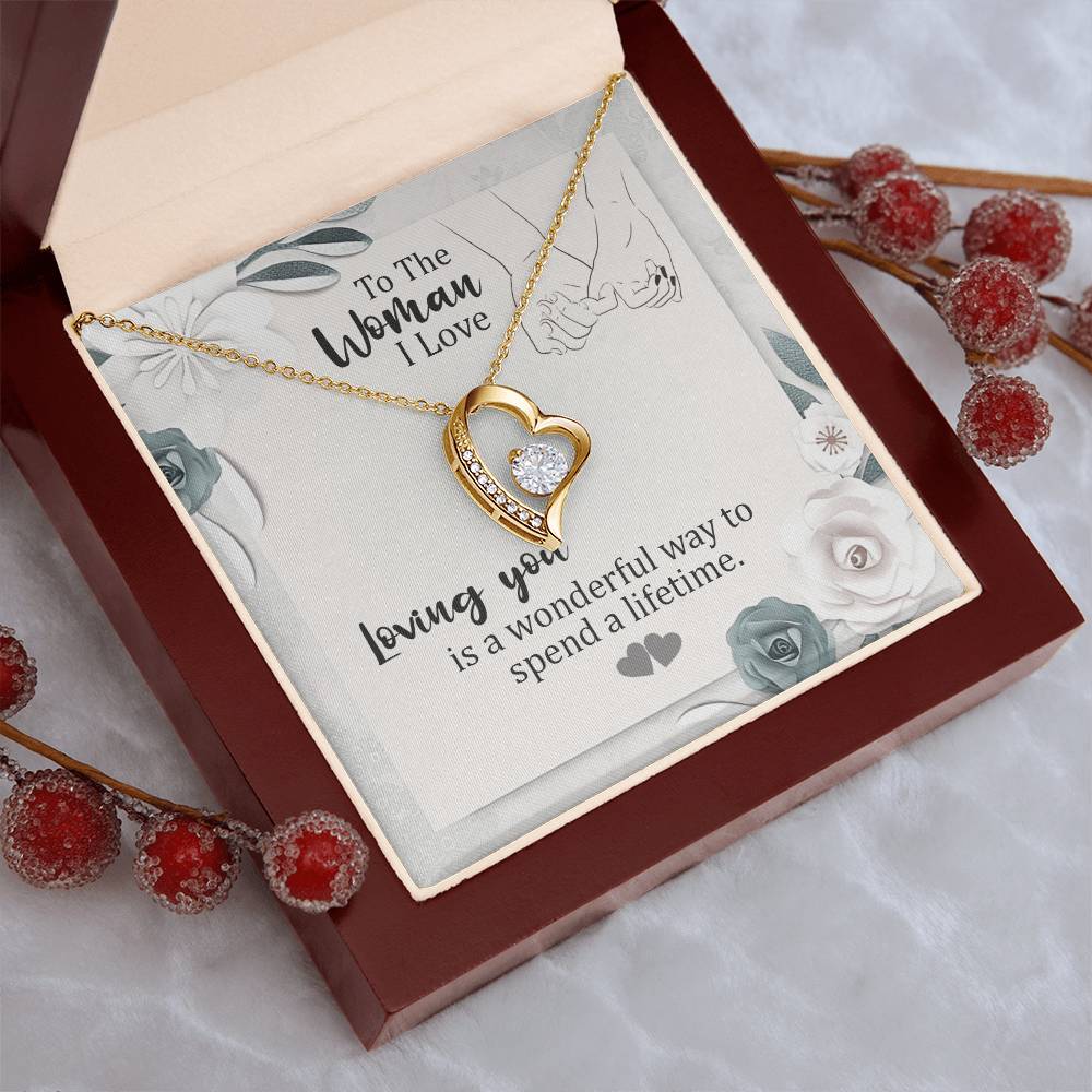 To The Woman I Love Loving You For A Lifetime Forever Love™ Necklace Forever Love Necklace