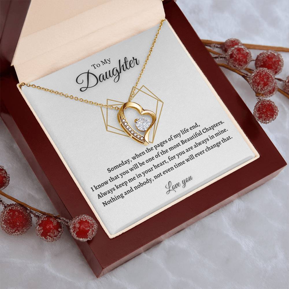 To My Daughter - Forever Love Necklace Forever Love Necklace