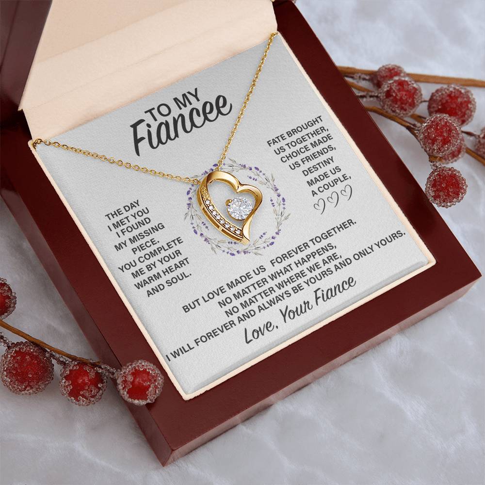 Fe004 Forever Love Necklace  Gift For Fiancée Forever Love Necklace