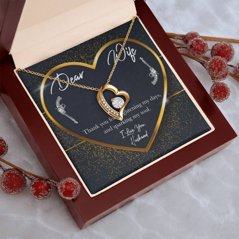 Dear Wifei Love You 1 Forever Love Necklace