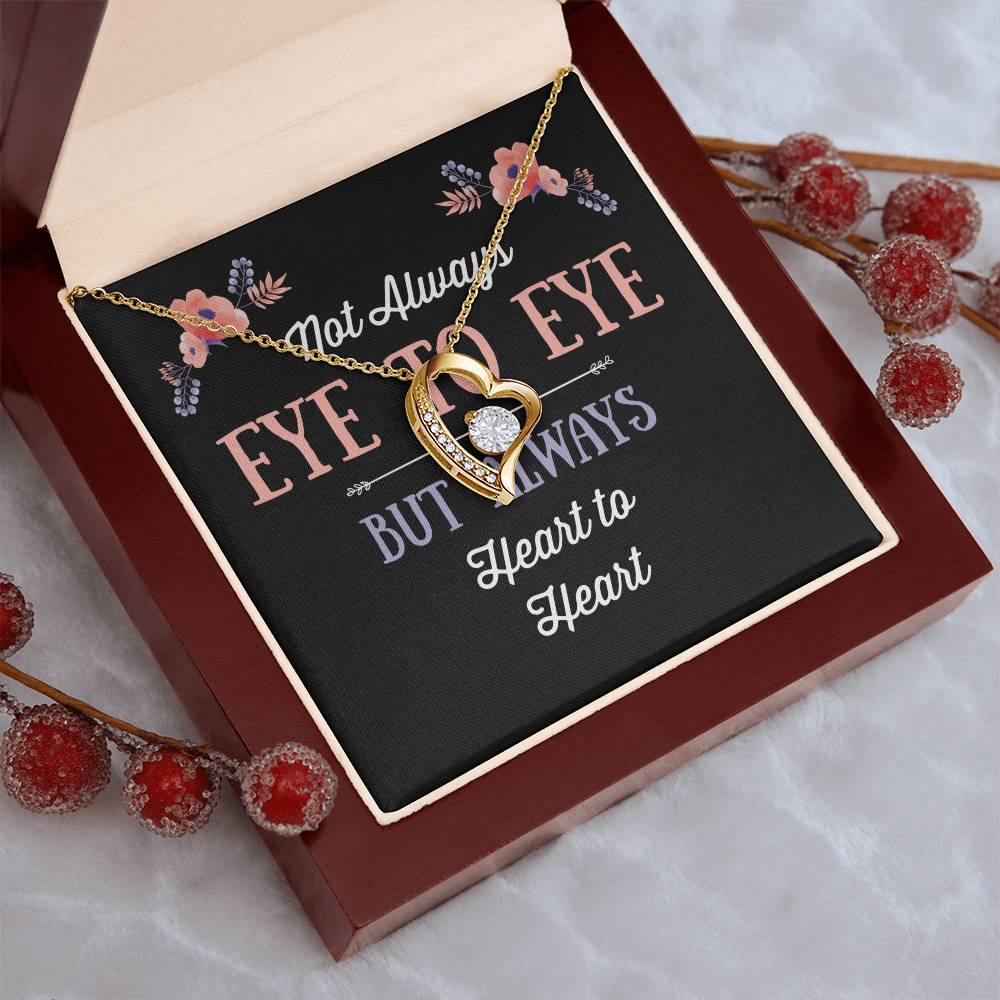Not Always Eye To Eye Heart Necklace 1 Forever Love Necklace