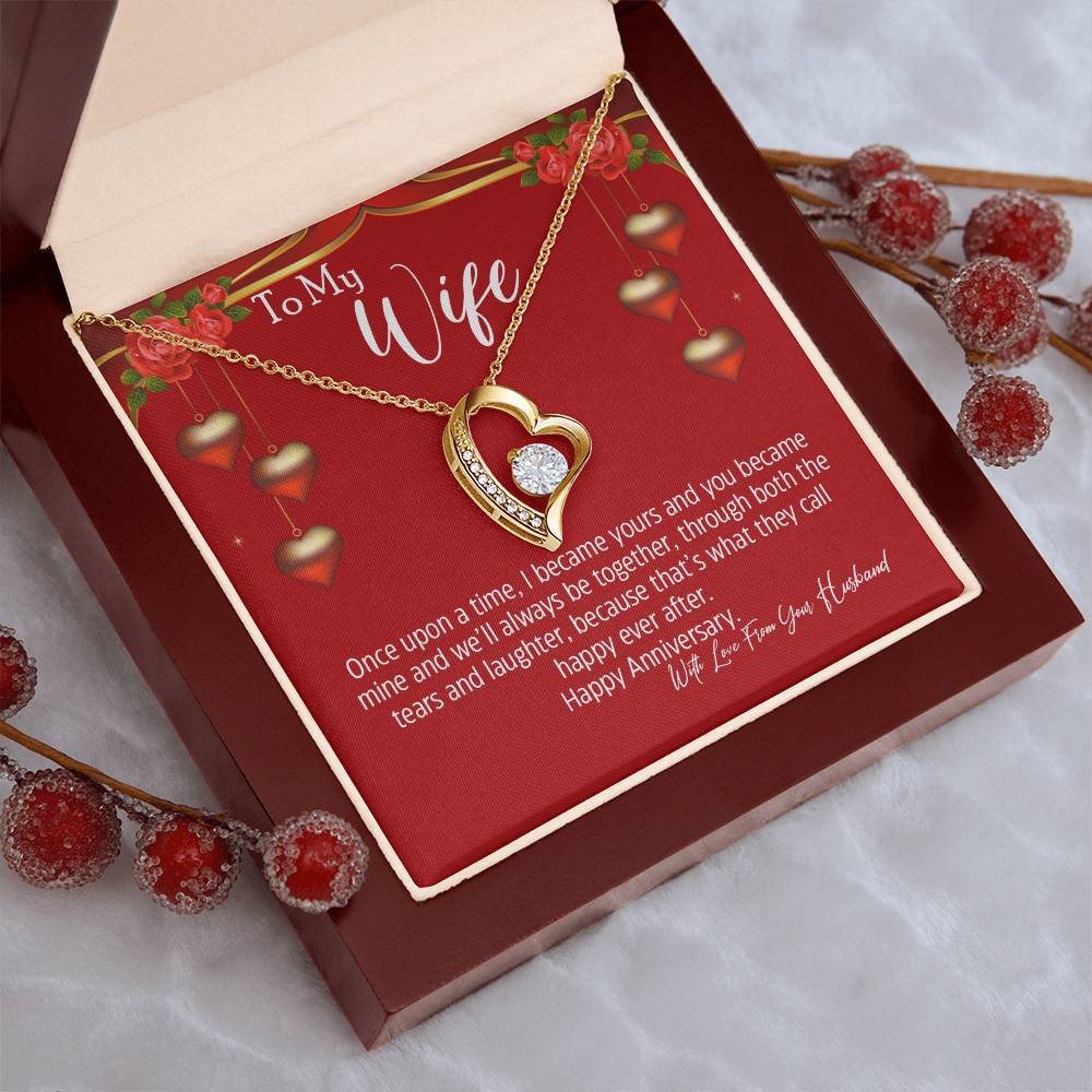 To My Wife We'll Always Be Together Forever Necklace 1 Forever Love Necklace