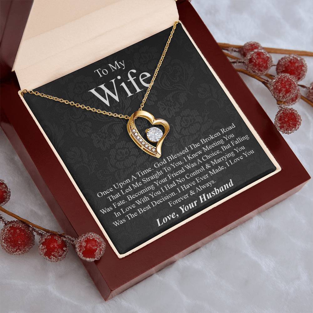 To My Wife The Best Decision 1 Forever Love Necklace
