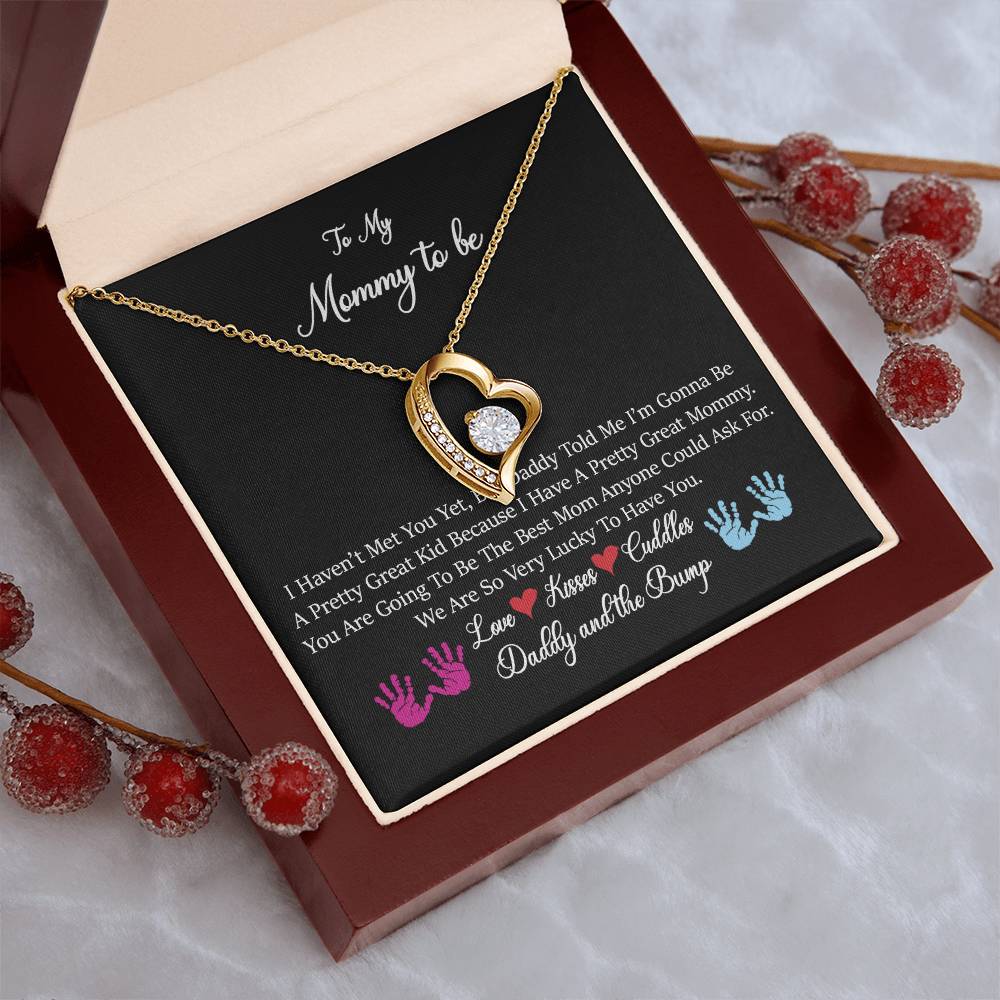 Exclusive To My Mommy To Be Necklace From Daddy And The Bump To Mom From Bump From Tummy To My Mommy I Love You New Mommy Forever Love Necklace