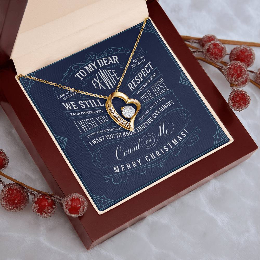 Ex Wife Christmas Gift Forever Love Necklace