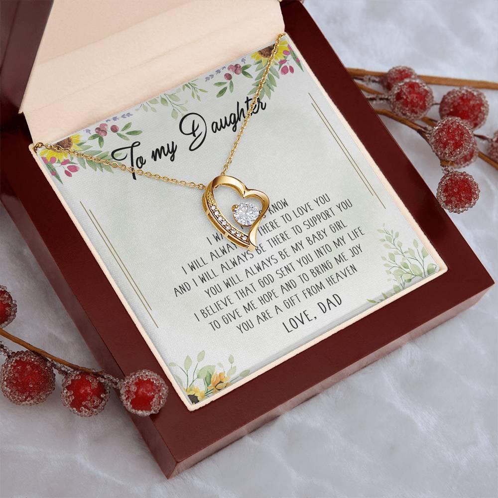 To My Daughter Necklace You Are Braver Than You Believe. Daughter Gift. Christmas Gift For Daughter Gift For Daughter From Dad Daughter Forever Love Necklace