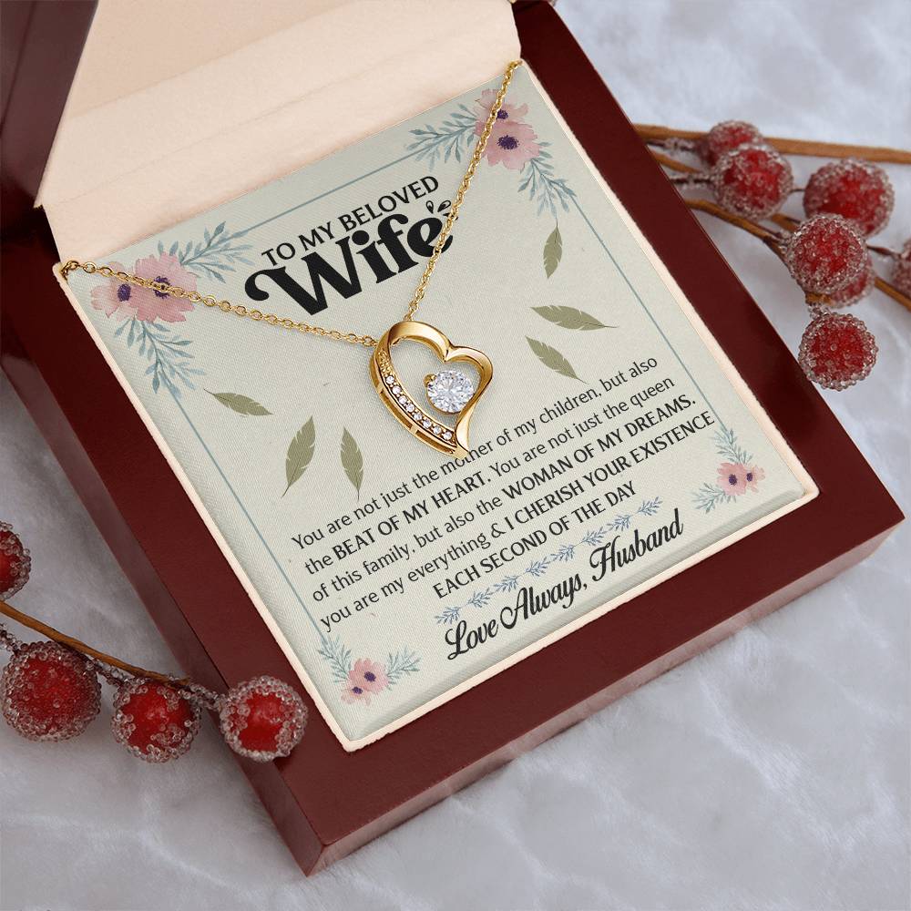 To My Beloved Wife 1 Forever Love Necklace