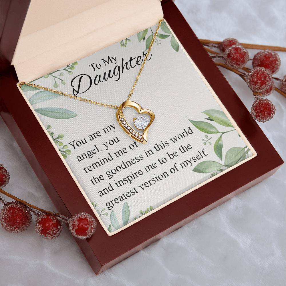 To My Daughter Necklace Father Daughter Necklace Father To Daughter Birthday Gift Gifts To Daughter From Dad Dad To Daughter Necklace (2) Forever Love Necklace