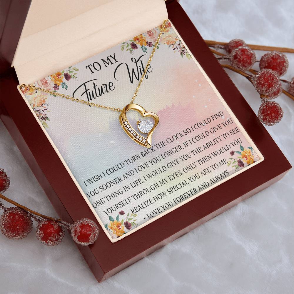 Future Wife Necklace To My Future Wife Future Wife Birthday Gift Girlfriend Necklace Girlfriend Necklace Gifts 1 Forever Love Necklace