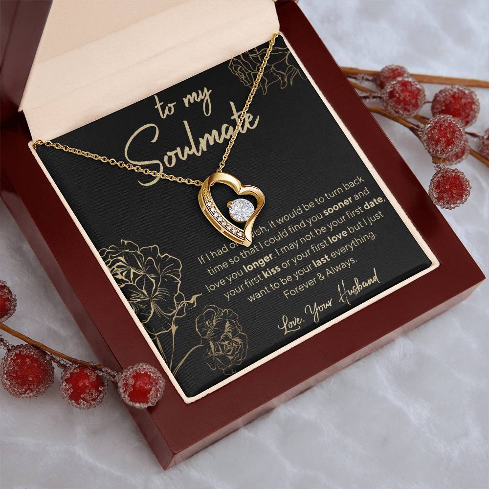 To Soulmate From Husband Heart Pendant Necklace 1 Forever Love Necklace