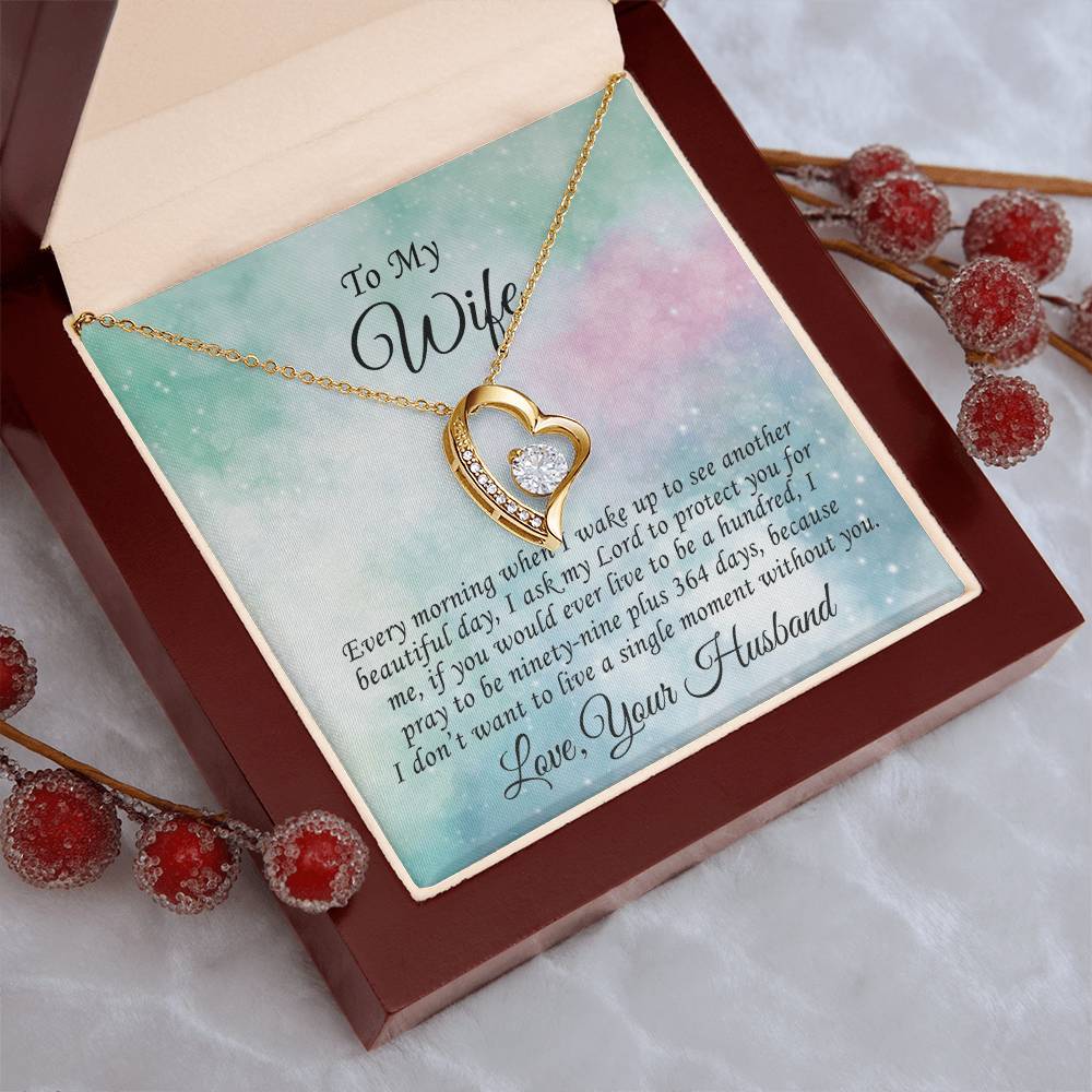 Gift Present For Wife Anniversary Birthday Valentine Gift For Wife From Husband Gift For Wife From Husband Forever Love Necklace