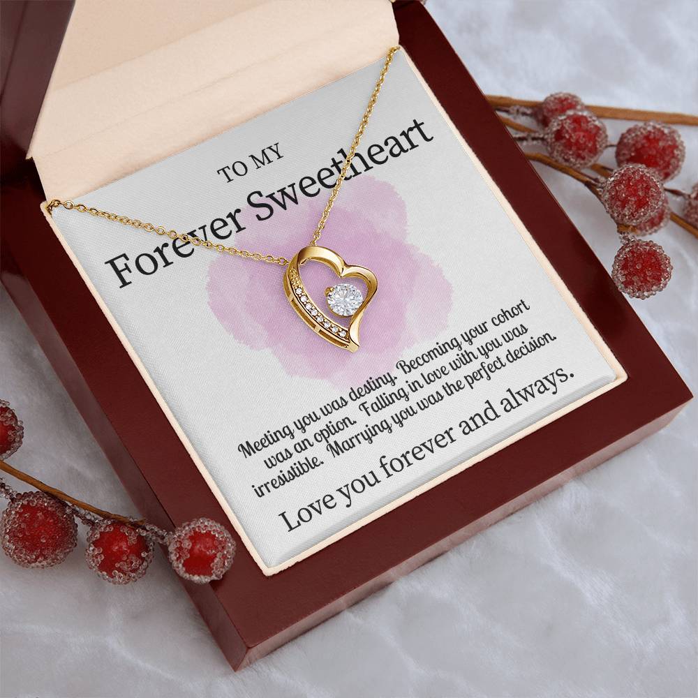 Forever My Sweetheart Necklace Gift For Wife Forever Love Necklace