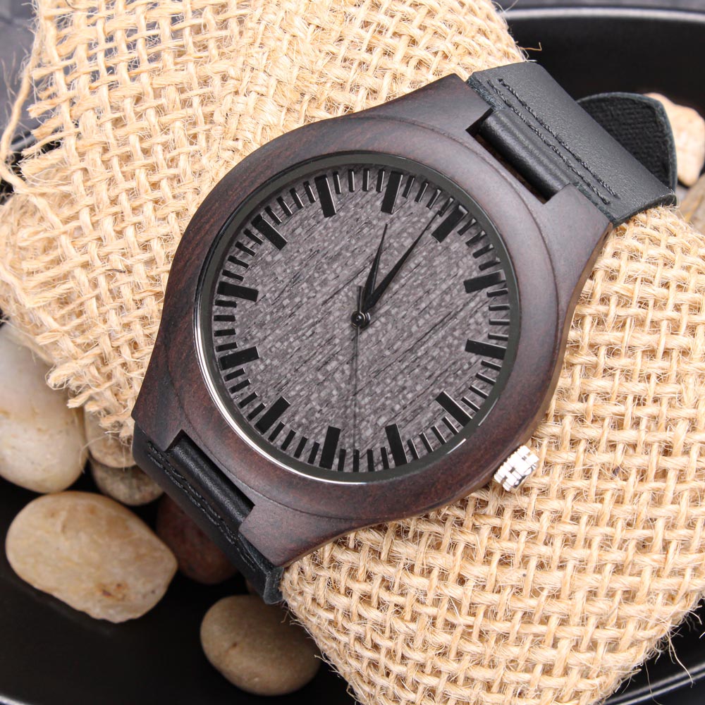 To My Son Wood Watch Gift For Son From Mom Son's Birthday Graduation Christmas Gift Engraved Wooden Watch