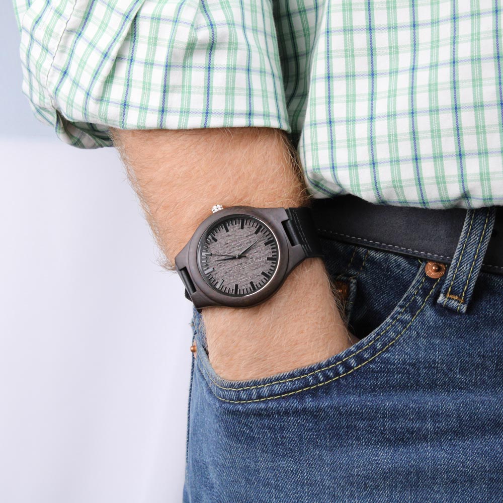 Christmas Gift For Cat Lover Man Men's Engraved Watch Chronograph Watch Gift For Him Anniversary Gift For Husband Boyf Engraved Wooden Watch