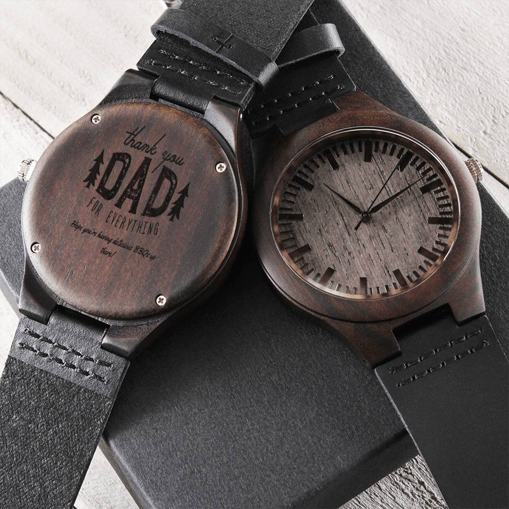 Dad Gift For Father Men's Watch Engraved Watch For Daddy From Daughter Personalized Watch Dad Gifts For Men Best Dad E Engraved Wooden Watch