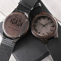Dad Gift For Father Men's Watch Engraved Watch For Daddy From Daughter Personalized Watch Dad Gifts For Men Best Dad E Engraved Wooden Watch