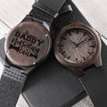 If Daddy Can't Nobody Can Dad Gift Gift For Father Personalized Watch Dads Gifts Birthday Gift For Dad Unique Gifts Fo Engraved Wooden Watch