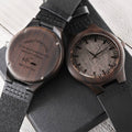 Plumber Father's Day Watch - Gift For Dad Personalized Watch Custom Wooden Watch Men's Wood Watch Father's Day Gift To Engraved Wooden Watch