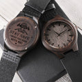 Stay Safe Firefighter Dad Best Gift For Firefighter Daddy I Need You Here With Me Personalized Watch Firefighter Gift 1 Engraved Wooden Watch