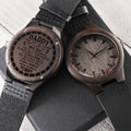 To My Daddy From A Bump Gift For Dad On Father's Day Daddy Watch New Daddy Gift Daddy To Be Gift From A Bump Gift To M Engraved Wooden Watch