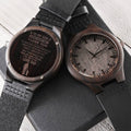 Never Forget I Love You Customized Gift For Son Engraved Wooden Watch