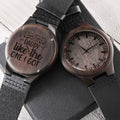 To My Dad You Are My Hero For Dad Anniversary Birthday Gift - Ain't No Daddy Like The One I Got Engraved Wooden Watch