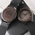 Fathers Day Gift From Daughter And Son Beautiful Wooden Watch Gift From Dad To Son To My Son Gift Engraved Wooden Watc Engraved Wooden Watch