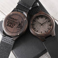 To My Fisher Dad - Better Dad Watch - Gift For Dad On Father's Day Father's Day Gift For Dad Dad Watch Thank You Dad U1 Engraved Wooden Watch