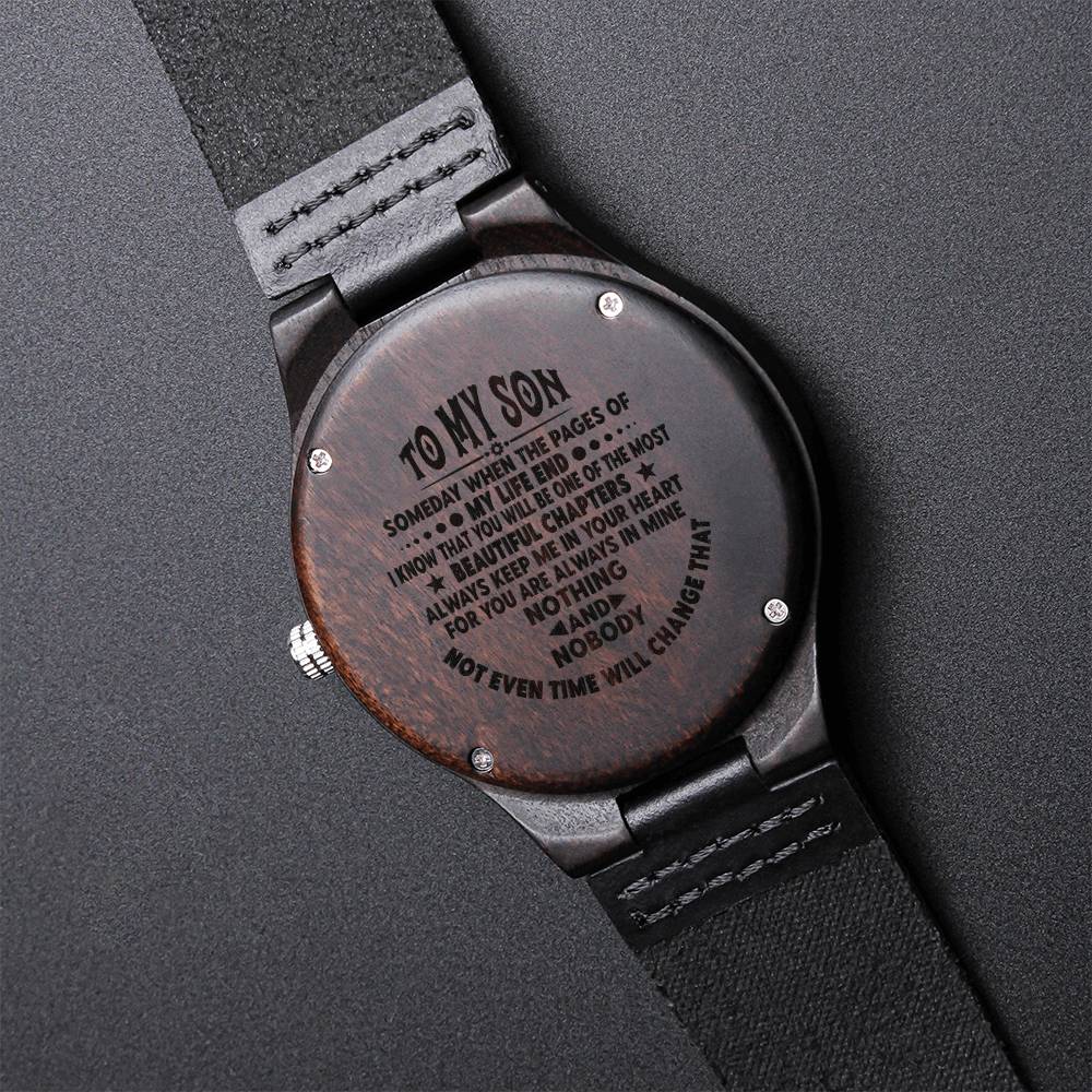 Gift For Dad From Son Watch Gift For Dad From Son Watch - Engraved Watches Gift For Him Gift For Dad Idea Anniversary 2 Engraved Wooden Watch