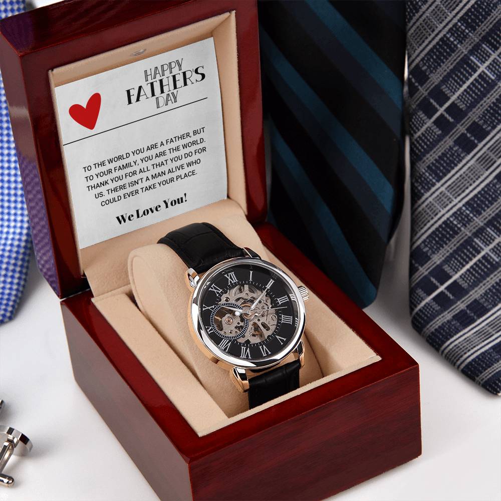 Our World Father's Day 3 Openwork Watch