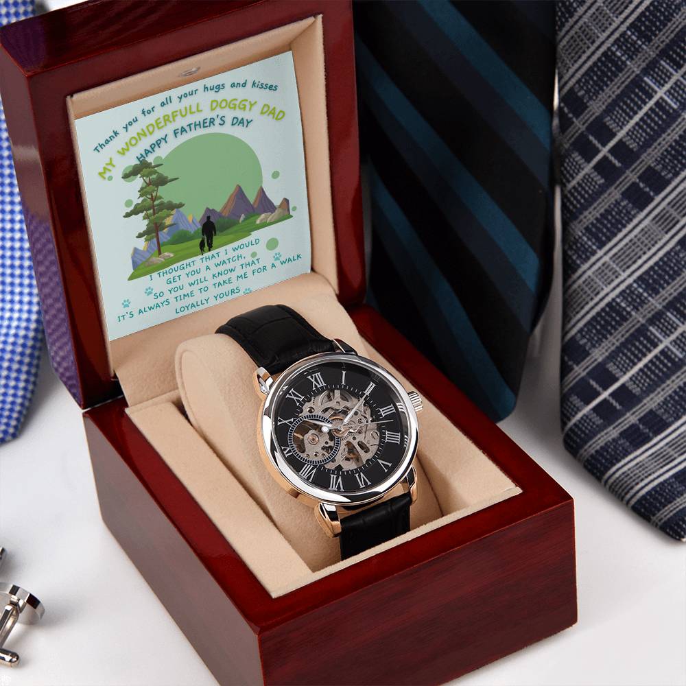 Doggy Dad Father's Day Special - Men's Openwork Watch