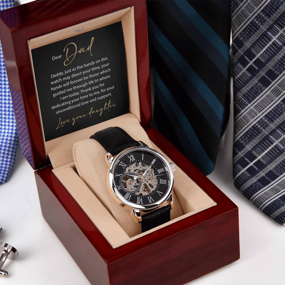 Father's Day Gift Luxury Openwork Watch
