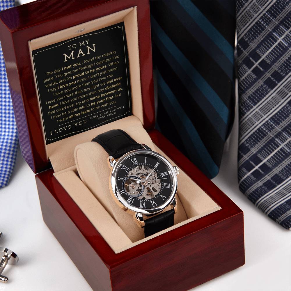 To My Man Openwork Watch