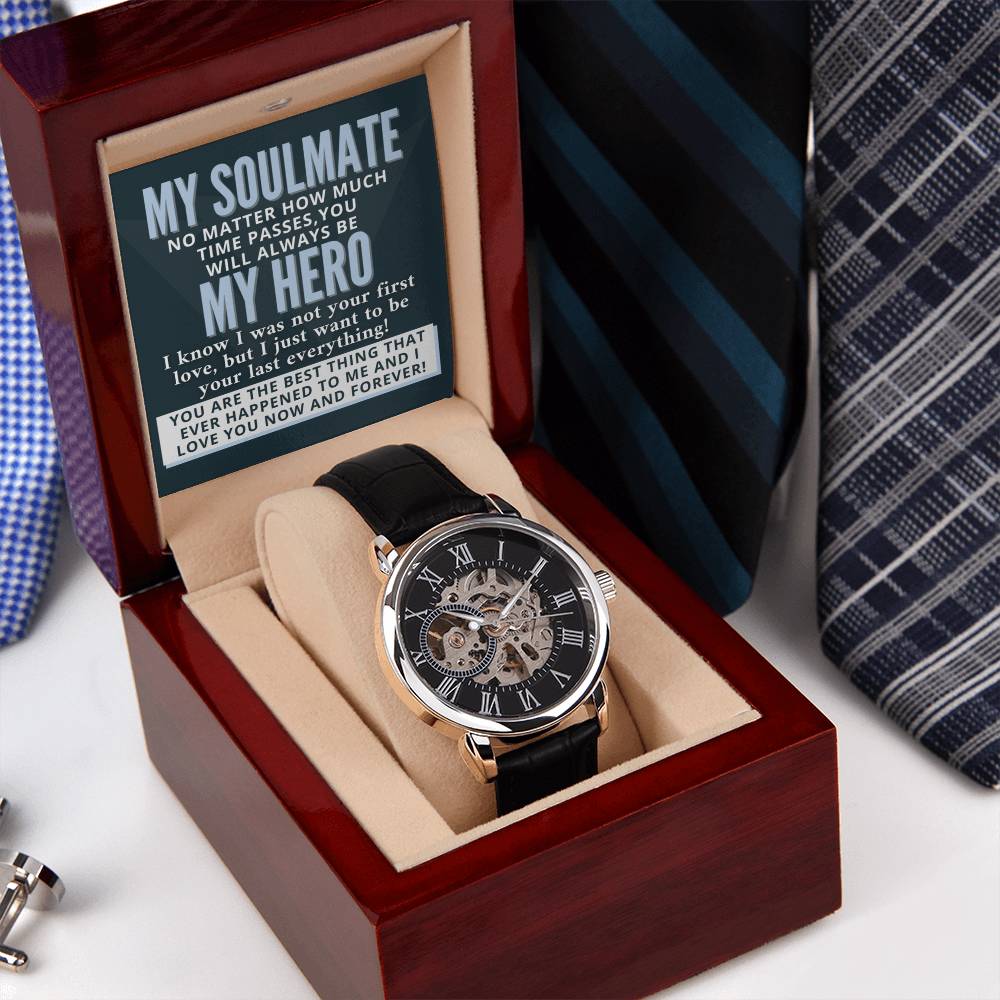 My Soulmate My Hero Your Last Everything - Openwork Watch