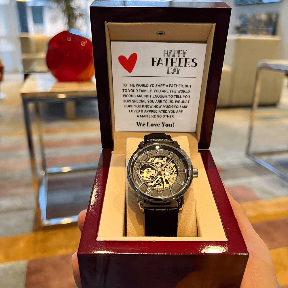 Our World Father's Day Openwork Watch