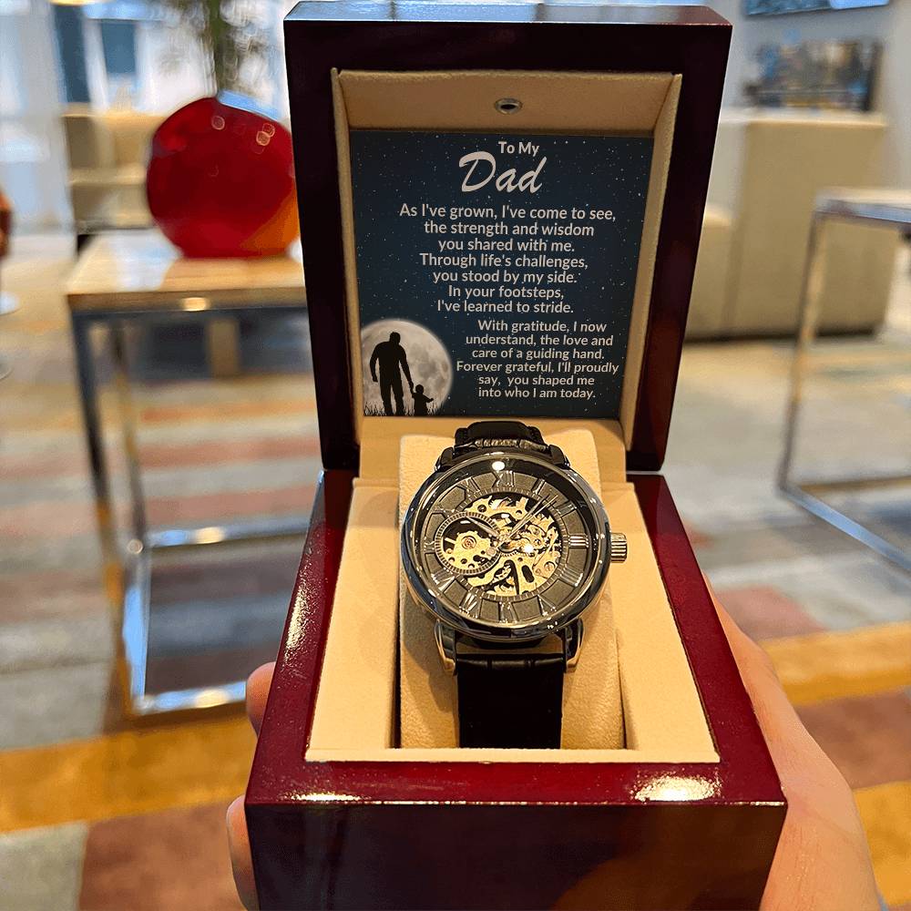 To My Dad, You Have Shaped Me Into Who I Am Today Braided - Openwork Watches