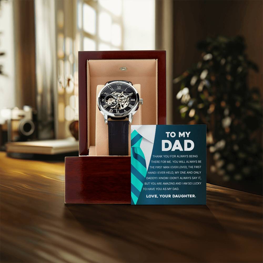 To My Dad - You Are Amazing  Men's Openwork Watches