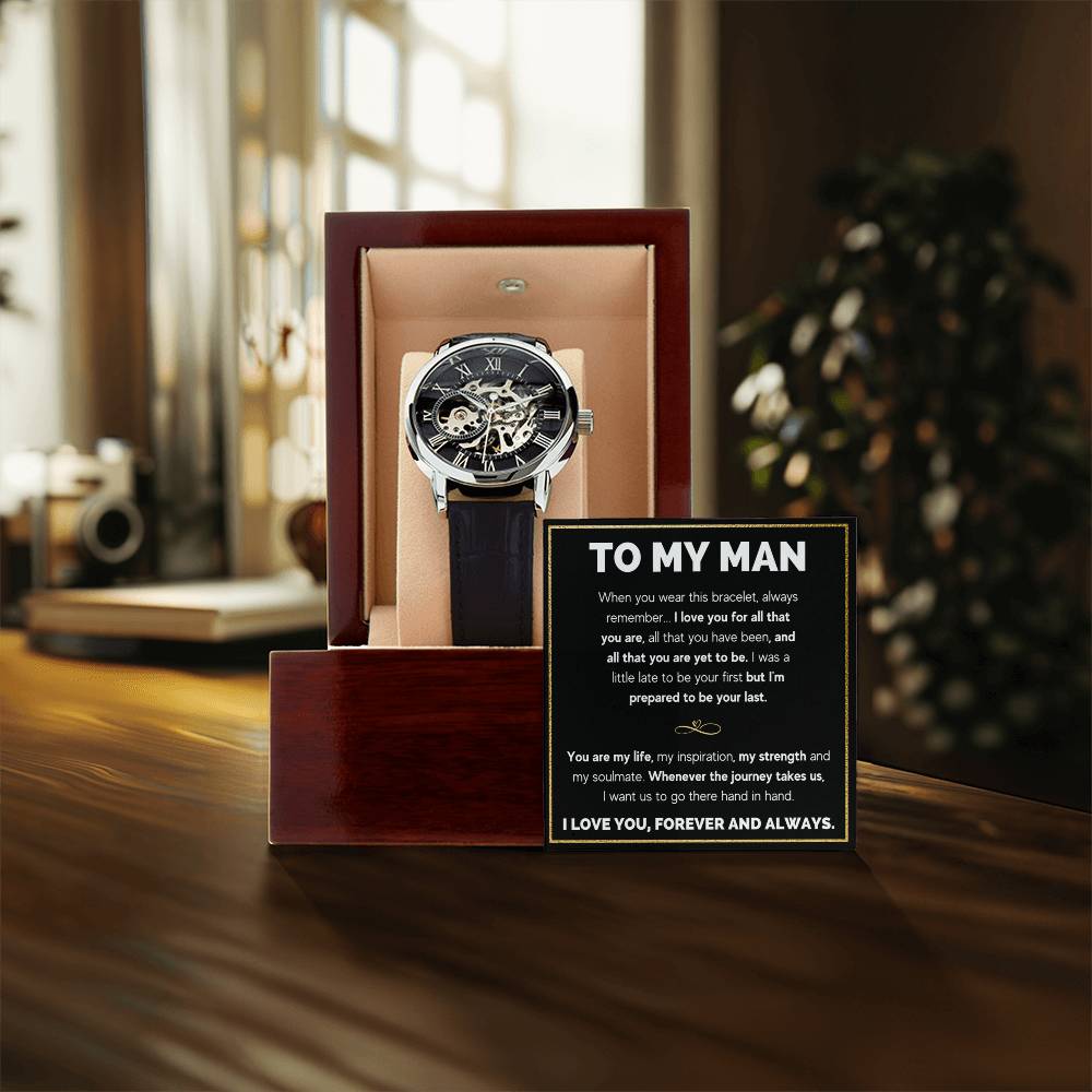 To My Man I Love You Openwork Watches