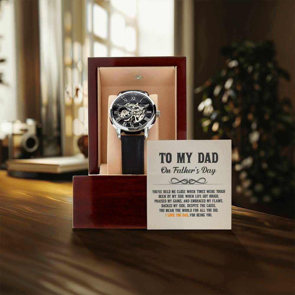 I Love You Dad For Being You - Openwork Watch