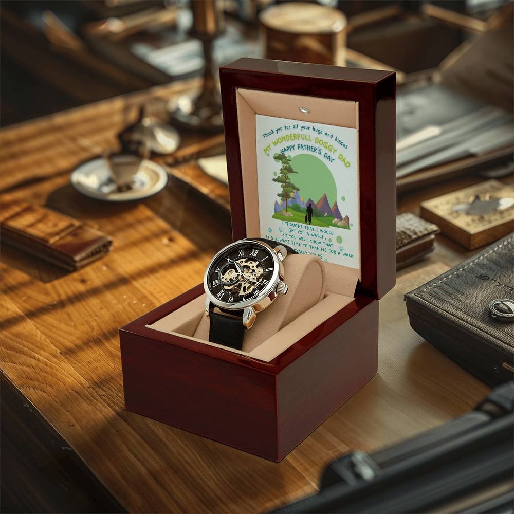 Doggy Dad Father's Day Special - Men's Openwork Watch