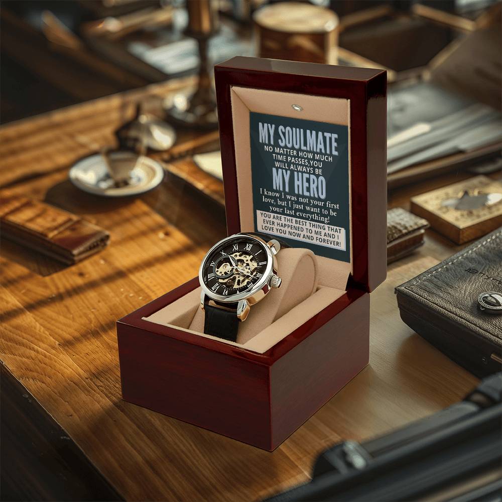 My Soulmate My Hero Your Last Everything - Openwork Watch