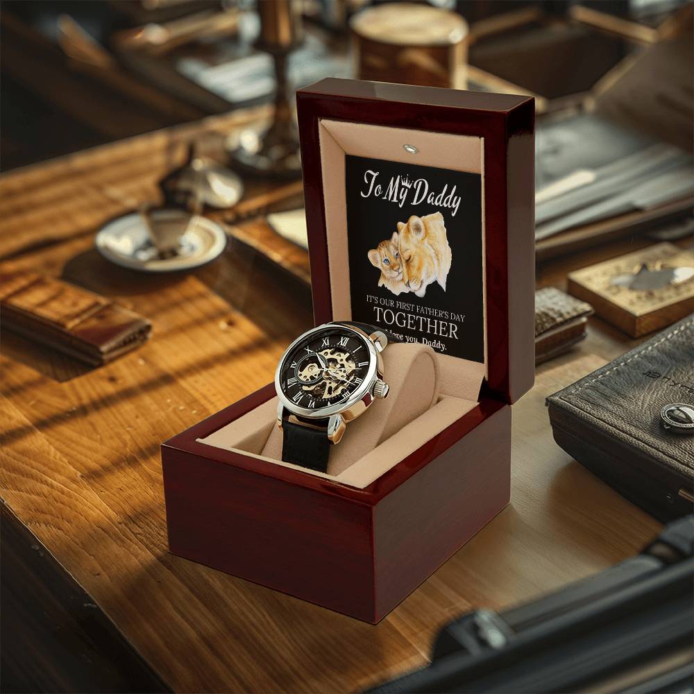 To My Daddy Father's Day Openwork Watch