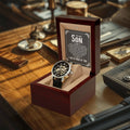 To Son - I Wish You The Strength To Face The Challenges Openwork Watch