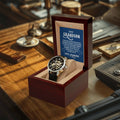 To My Grandson - Love Grandma - I Thank The Lord For Giving Me Such - Men's Openwork Watch - Gifts For Grandson