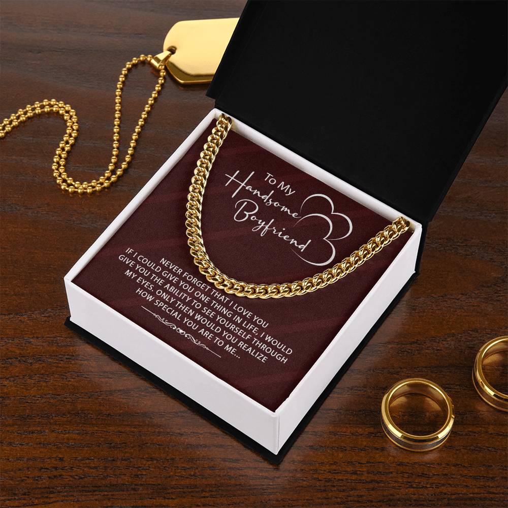 Stylish Gift For Boyfriend ♥ Cuban Link Chain Necklace