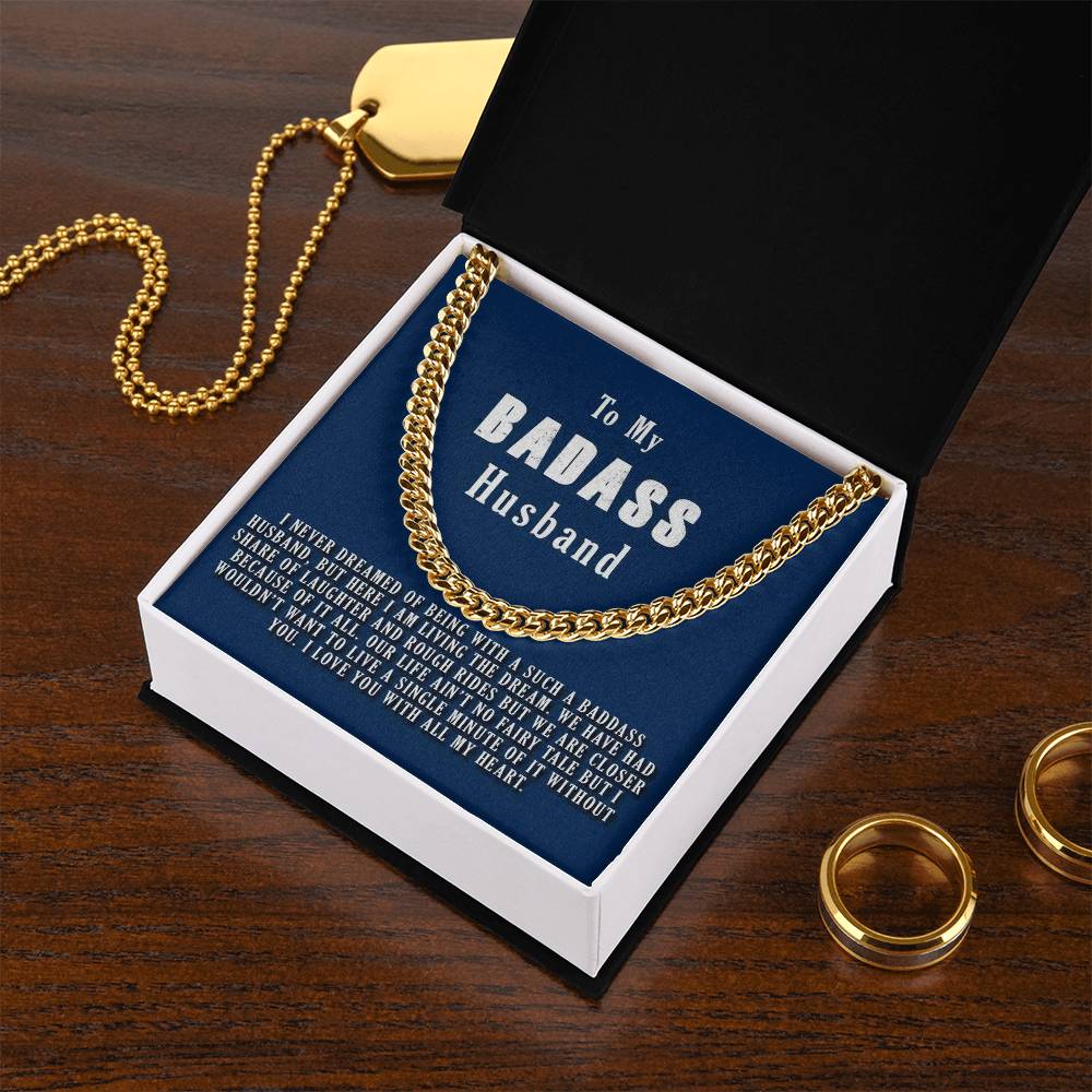 Badass Husband Cuban Link Chain