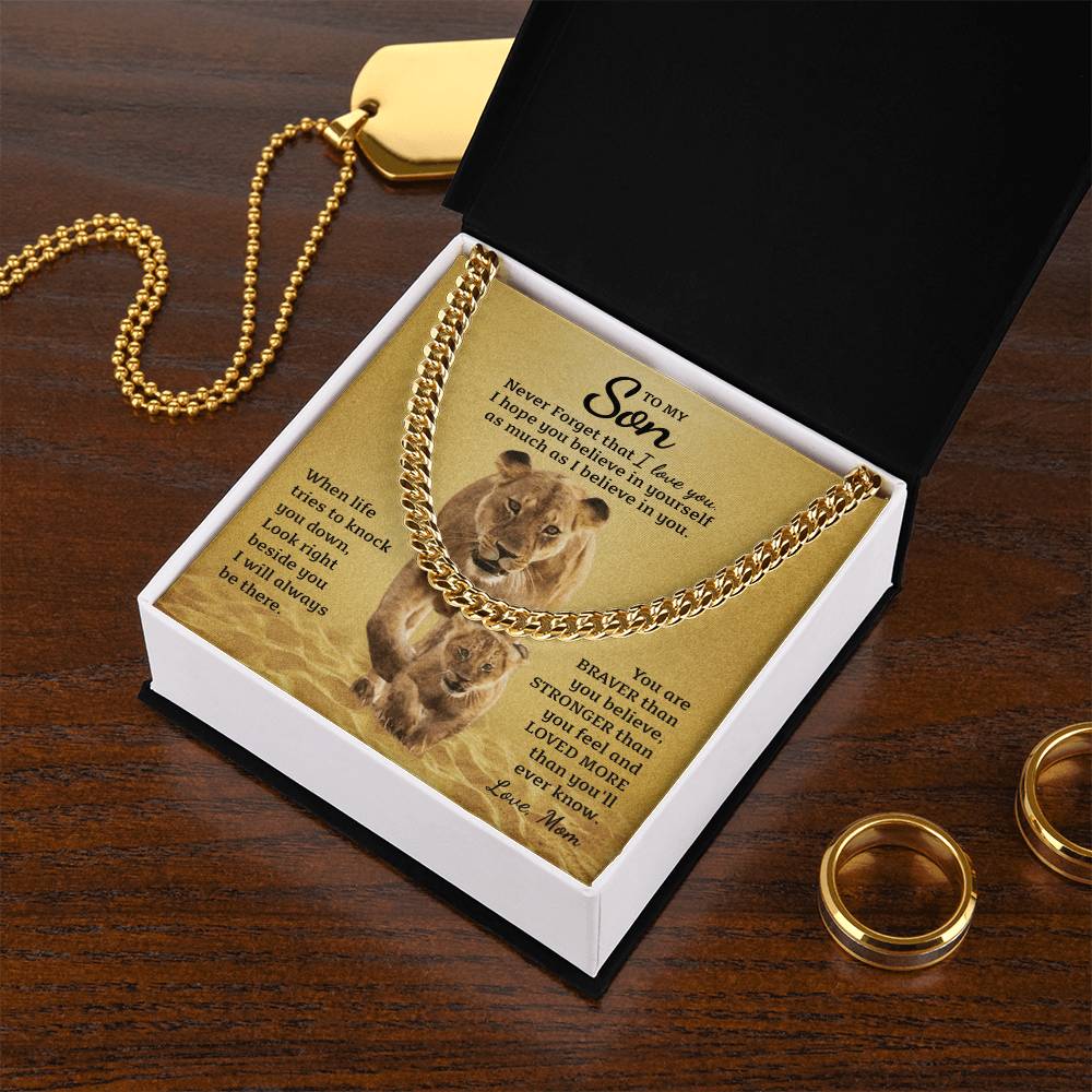 Perfect Gift For Son Cuban Link Chain