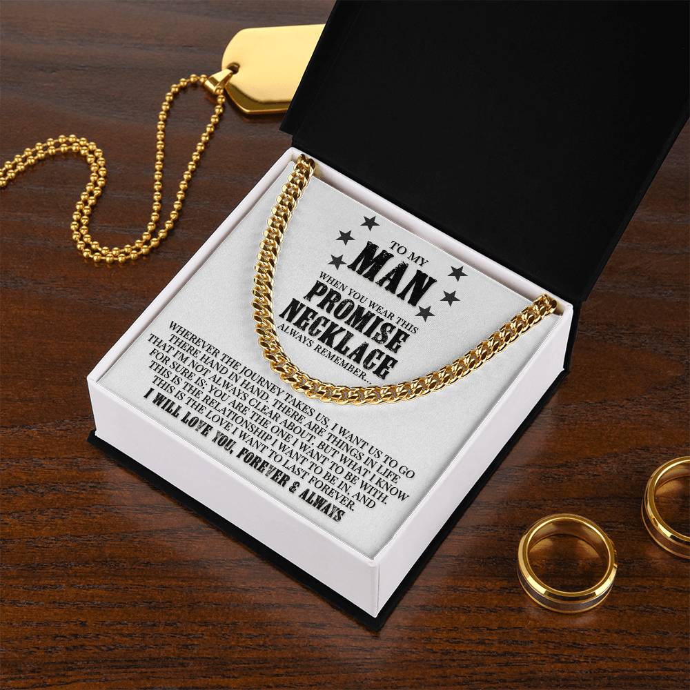 Promise Necklace - Cuban Link Chain Necklace